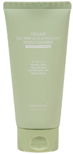 DermaShare Vegan Tea Tree Acne PH Balance Foam Cleanser